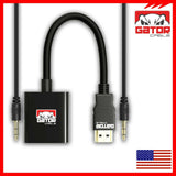 Cable Adaptador HDMI Macho a VGA Hembra con 3.5mm Audio