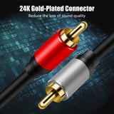 Cable 2RCA Macho a 2RCA Macho Audio y Video 3 Pies