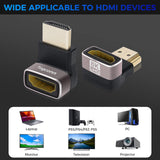 Adaptador L HDMI macho a hembra 2.1 8K de 90 y 270 grados