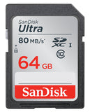 Memoria SanDisk Ultra 64GB Clase 10 SDXC UHS-I 80mb/s