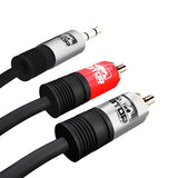 Cable Audio AUX 3.5 mm a RCA 6 Pies