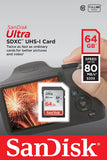 Memoria SanDisk Ultra 64GB Clase 10 SDXC UHS-I 80mb/s