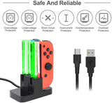 Base de carga FastSnail compatible con Nintendo Switch para Joy Con