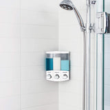 Better Living Products, blanco 76354 Euro Series TRIO Dispensador de jabón y ducha de 3 cámaras