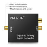 PROZOR Convertidor de audio digital a analogo