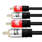 Cable 2RCA Macho a 2RCA Macho Audio y Video 6 Pies