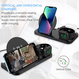 Cargador inalámbrico KKM 3 en 1, AirPods Pro, Apple Watch, iPhone, Samsung.