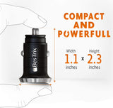Cargador de carro Quick Charge 4.0 Dual USB 5A / 30W