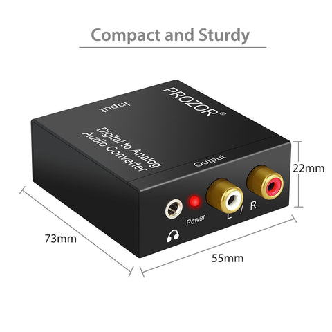 PROZOR Convertidor de audio digital a analogo – iPC Technology RD