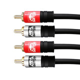 Cable 2RCA Macho a 2RCA Macho Audio y Video 6 Pies