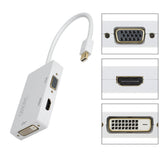 Adaptador Mini Display Port (Thunderbolt) a DVI + VGA + HDMI
