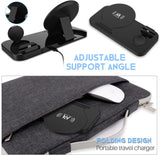 Cargador inalámbrico KKM 3 en 1, AirPods Pro, Apple Watch, iPhone, Samsung.