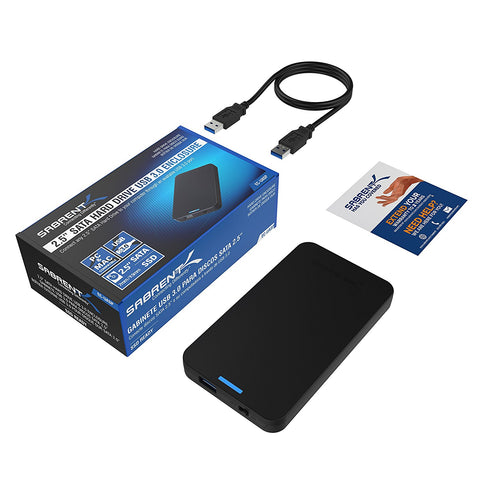  SABRENT Caja de disco duro externo SATA a USB 3.0 de