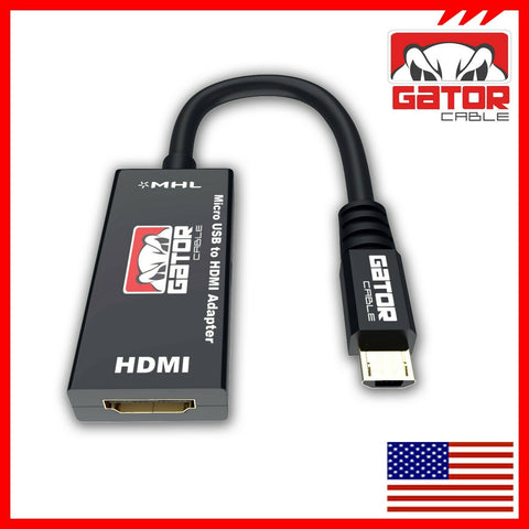 Mhl Adaptador De Cable Micro Usb A Hdmi Conversor De Vídeo