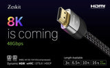 Cable HDMI 2.1 Ultra HD de alta velocidad de 48 Gbps eArc Dolby Atmos 6.5 pies
