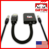 Cable Adaptador HDMI Macho a VGA Hembra con 3.5mm Audio